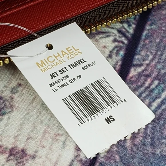 Michael Kors Jet Set Logo LG Wallet Brown - Picture 6 of 6